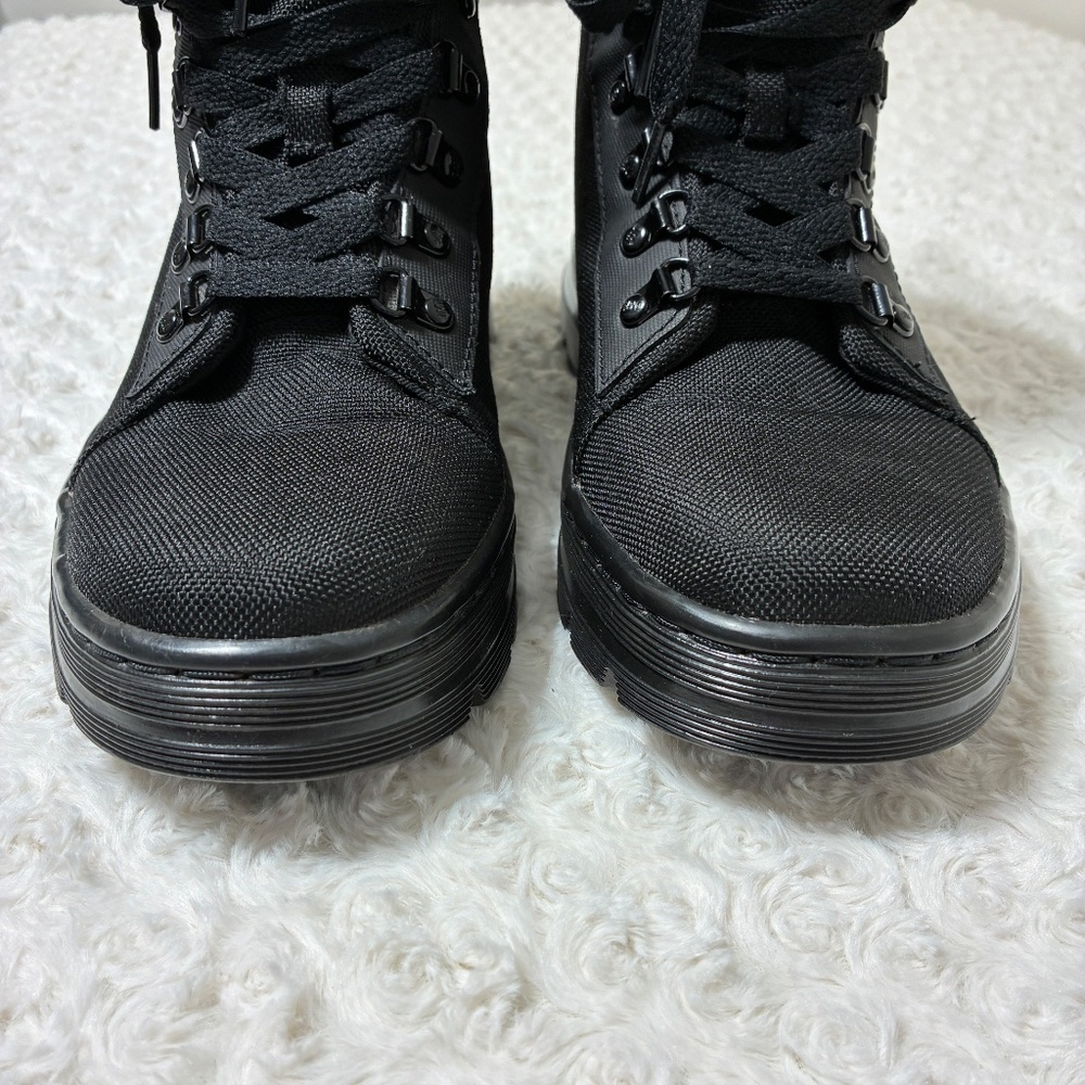 Dr. Martens Black Combat Moto Boots - Picture 2 of 7